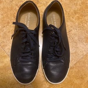 Cole Haan navy blue sneakers.